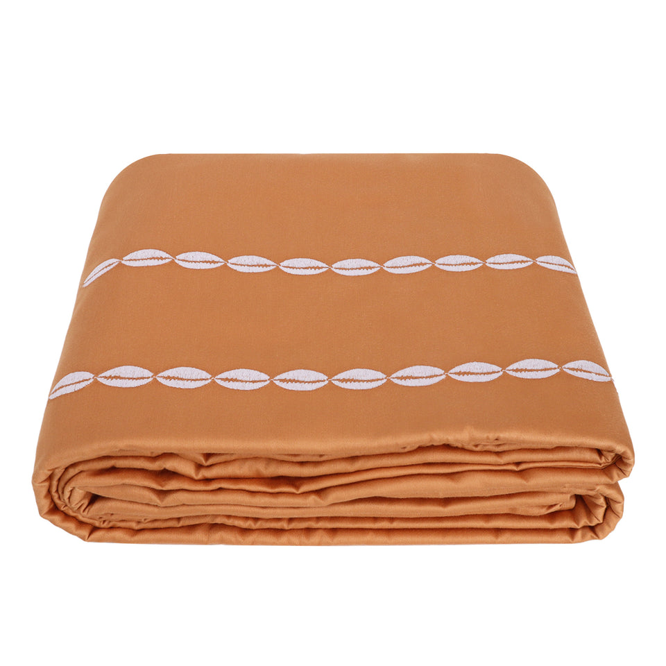 Sea Shell Duvet Cover - Copper Gold