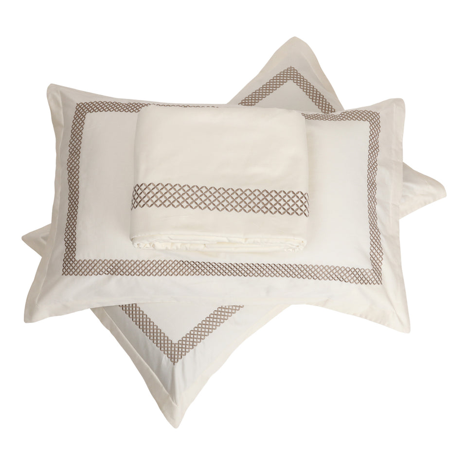 Waffle Duvet Cover - Cream