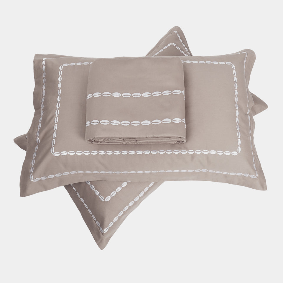 Sea Shell Duvet Cover - Modern Grey