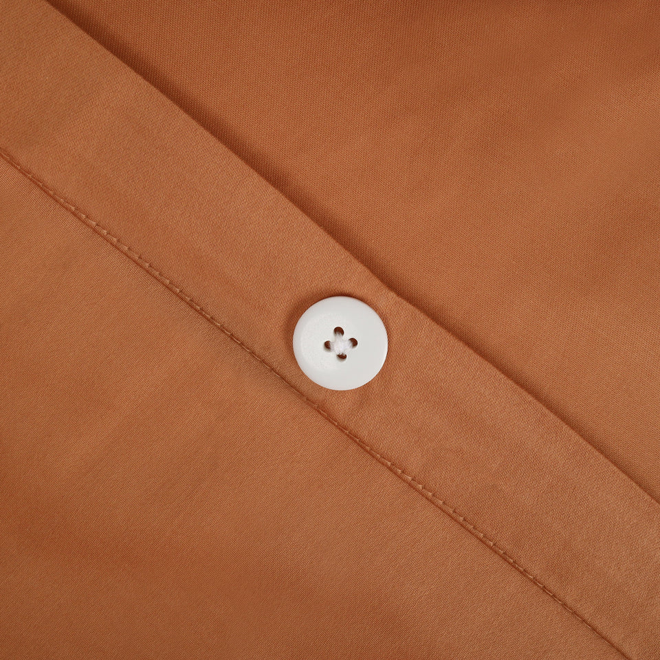 Sea Shell Duvet Cover - Copper Gold