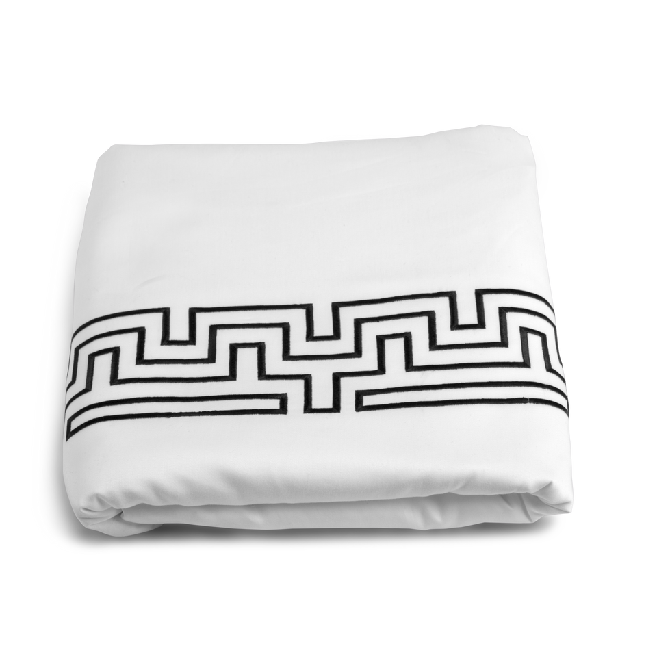 Maze Duvet Cover - White