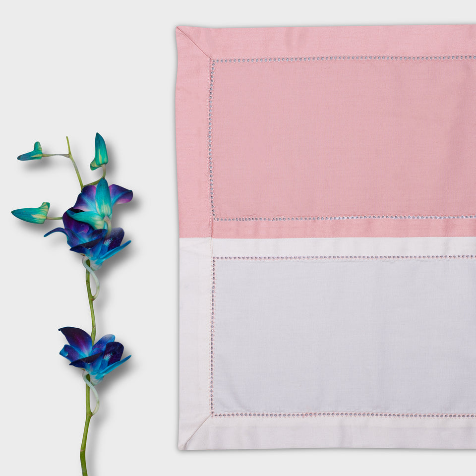 Fusion Tablemats - Coral Peach & Cream