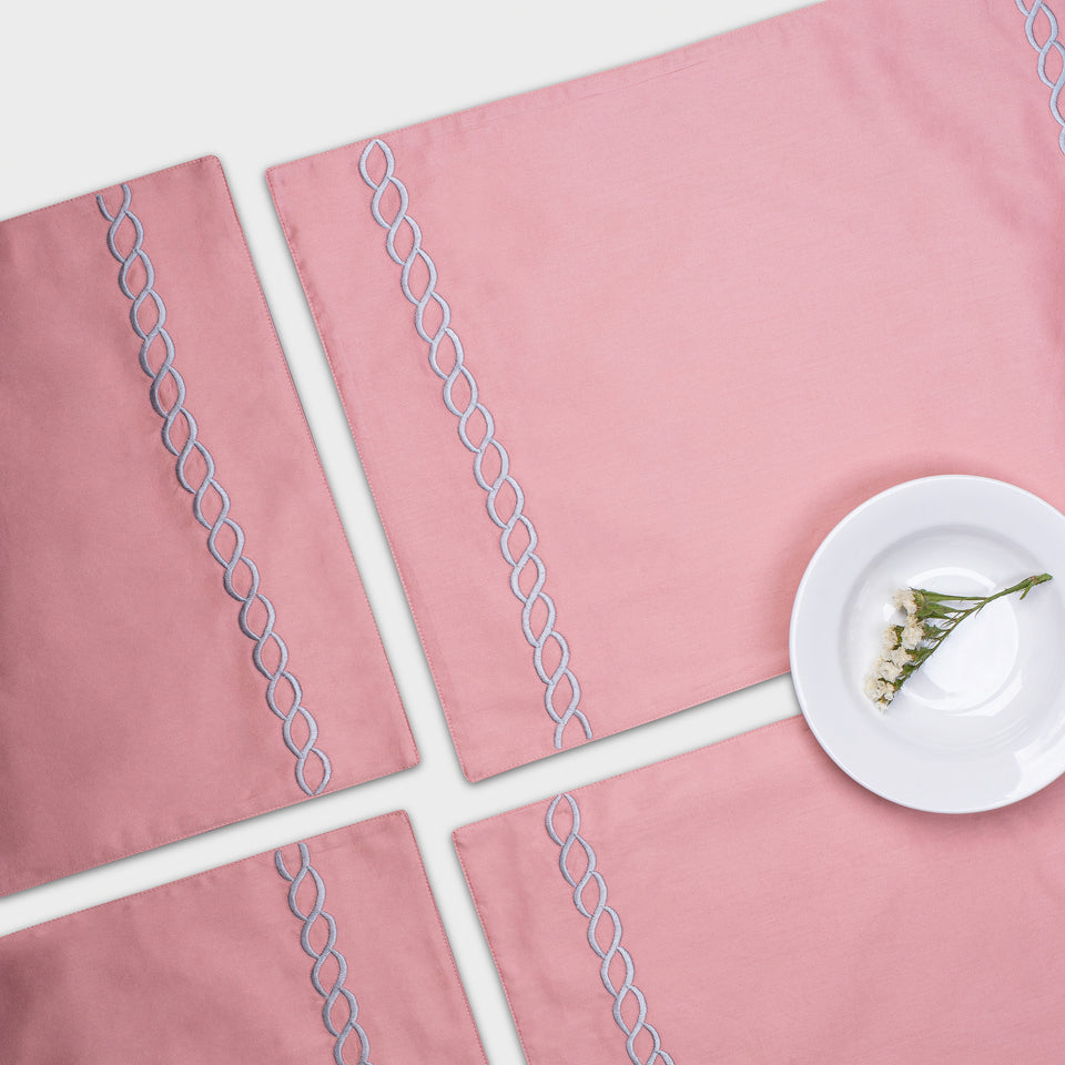 Petals Tablemats - Coral Peach