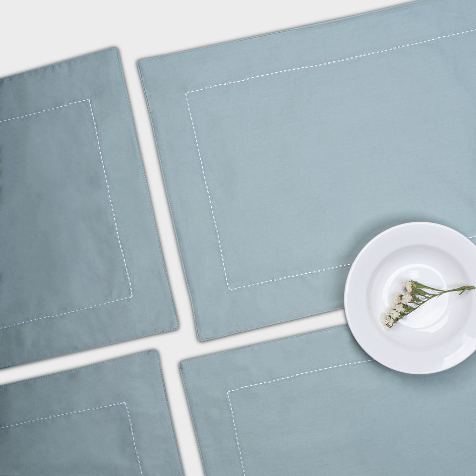 Rice Tablemats - Frosty Green