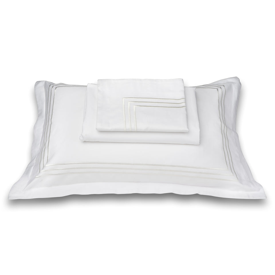 Modern white bedsheet