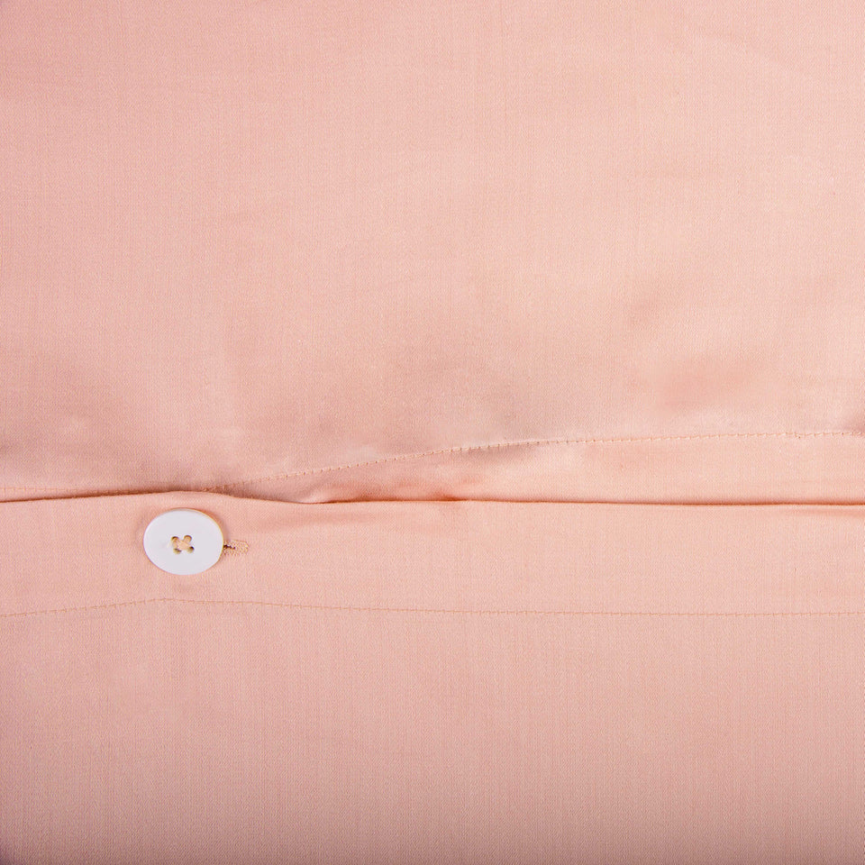 Solid Duvet Cover - Coral Peach