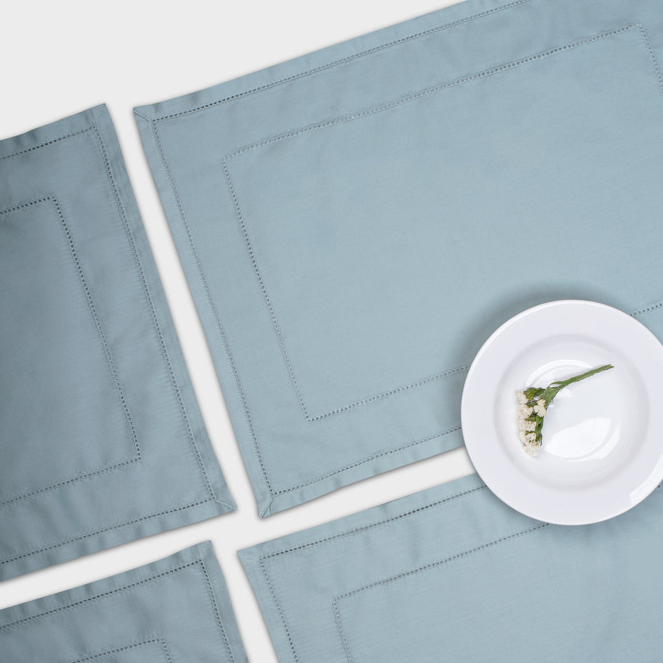 Picot Tablemats - Frosty Green