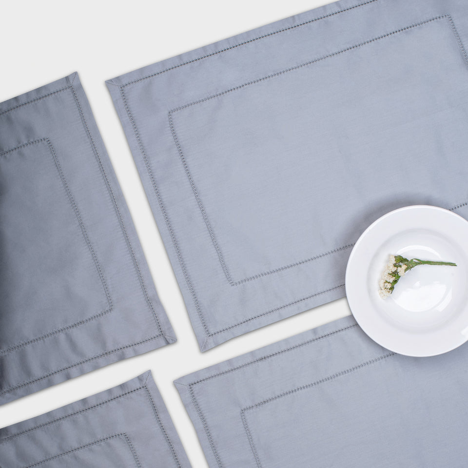 Picot Tablemats - Silver Olive